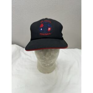 Union Wear Snapback Hat Black Red Logo PA State Council Mechanics and Aerospace